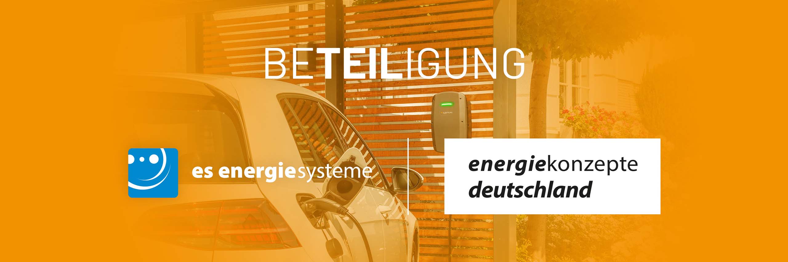 Das Logo von es energiesysteme und energiekonzepte deutschland mit der Überschrift Beteiligung