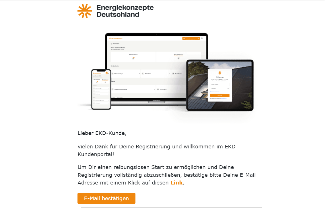 EKD Kundenportal Bestätigung EKD-ID