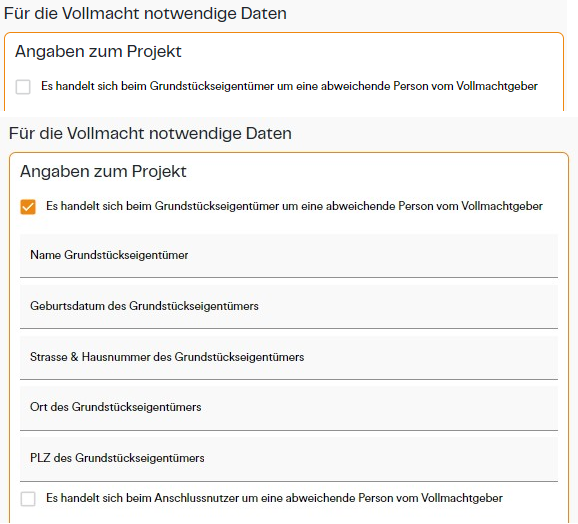 EKD Kundenportal Angaben Grundstückseigentümer