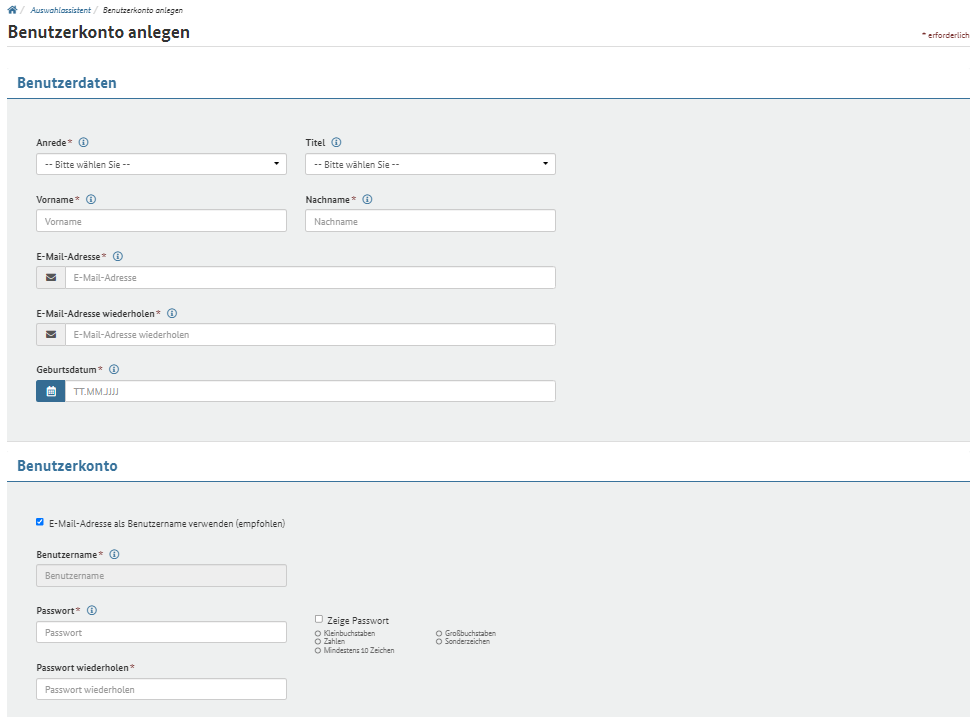 Kundenportal Projektierungsphase MaStR Registrierung