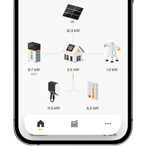 Der untere Teil eines Handys mit der EKD App