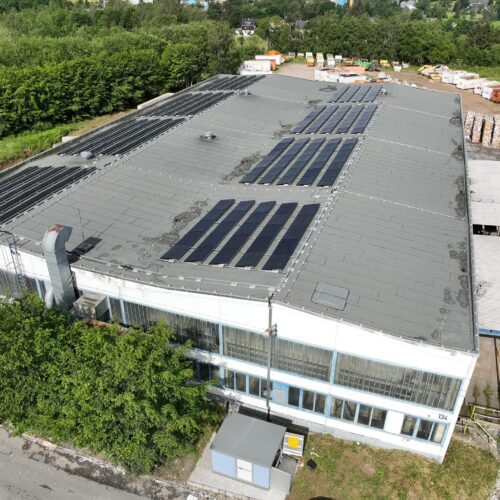 Solar-Großanlage bei der Kreislaufwirtschaft Kühl in Annaberg-Buchholz