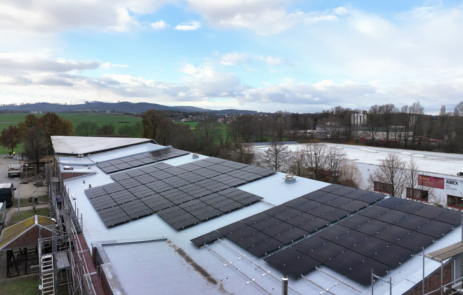 Solar-Großanlage bem Bau Bildung Sachsen e.V. in Bautzen