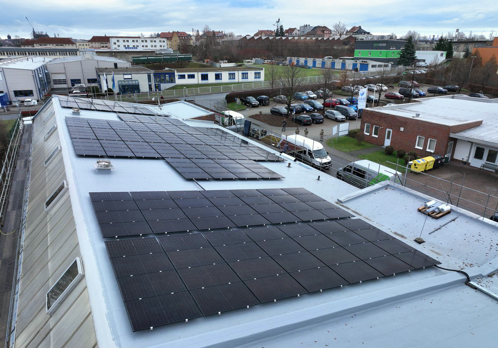 Solar-Großanlage bem Bau Bildung Sachsen e.V. in Bautzen